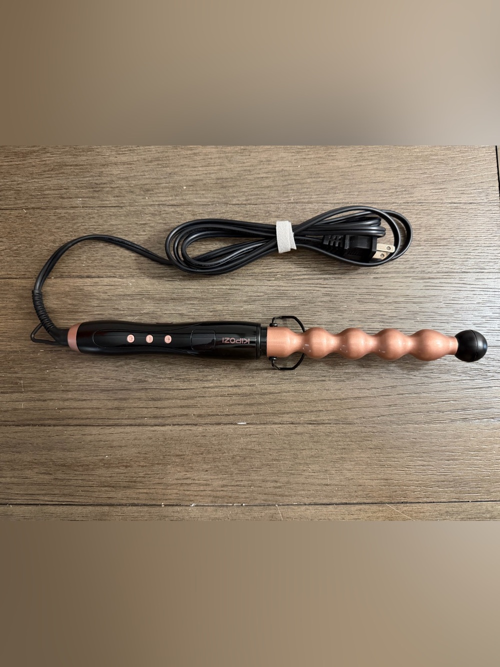 Black and Rose Gold Waver Curling Wand - IZOH?